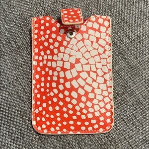Red Patterned Sleeve - Protective Pouch